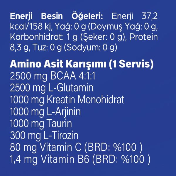 Amino Complex 8300 mg 300 gr Amino Asit Karışımı Yabanmersini&Limon Aromalı