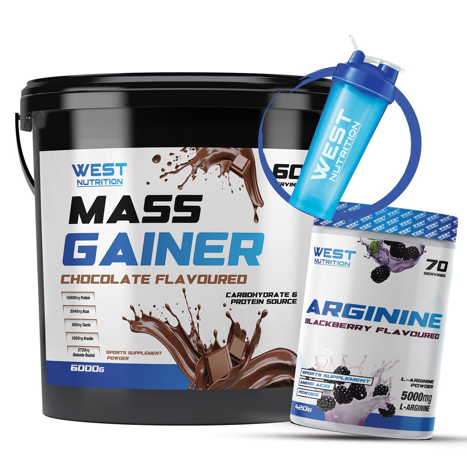 Mass Gainer 6000 gram - L-Arjinin 420 gram Paketi